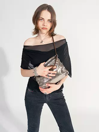 INA KENT | Bolso de cuero - Bolso bandolera MOONLIT Ed. 1 | silber